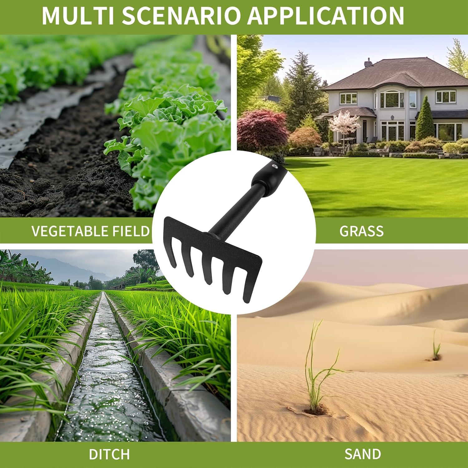 Rastrillo de Jardín Ajustable YIAD DRAGON HORSE 70-100 cm