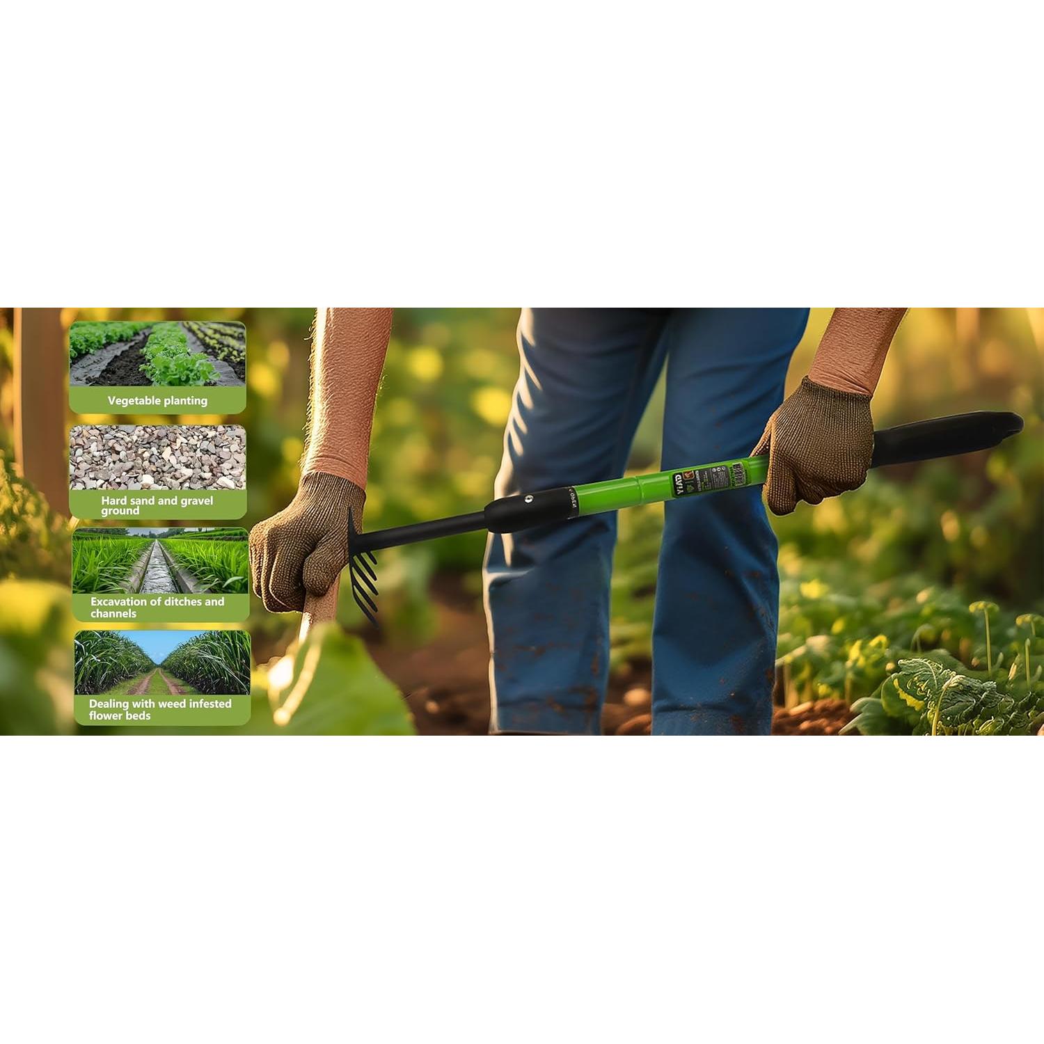 Rastrillo de Jardín Ajustable YIAD DRAGON HORSE 70-100 cm