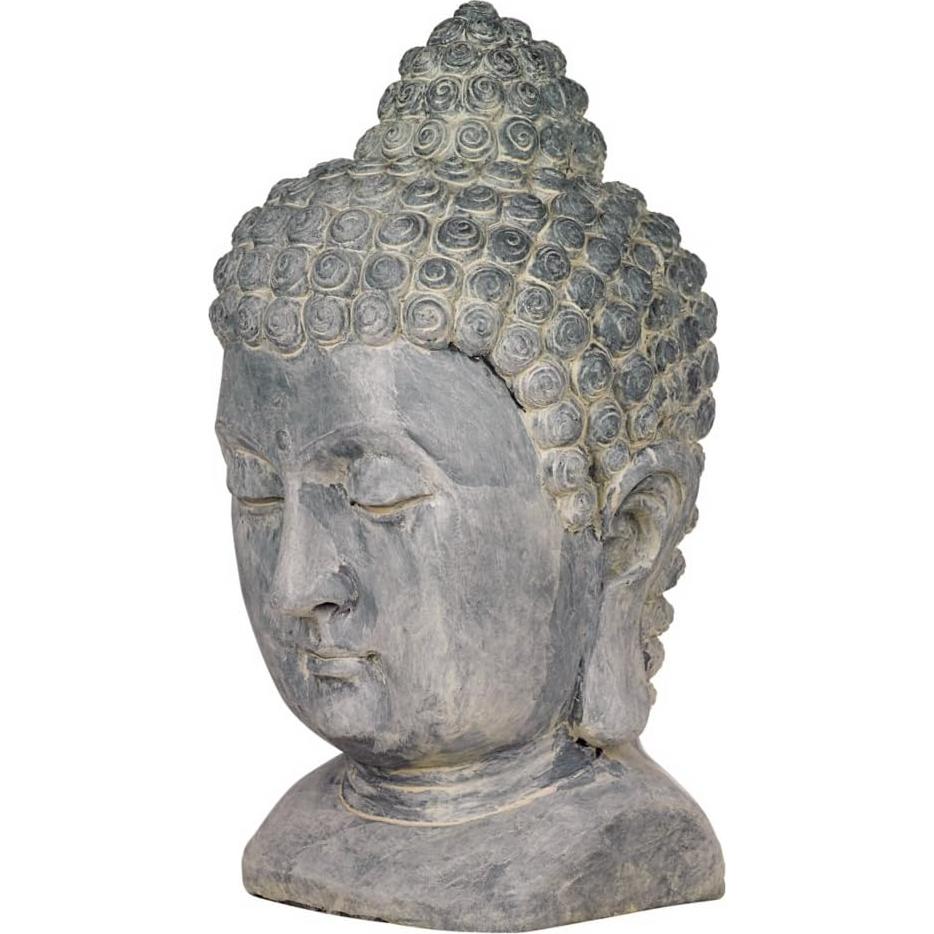 Estatua de Buda Meditante John Timberland 46.99 cm Resina Gris