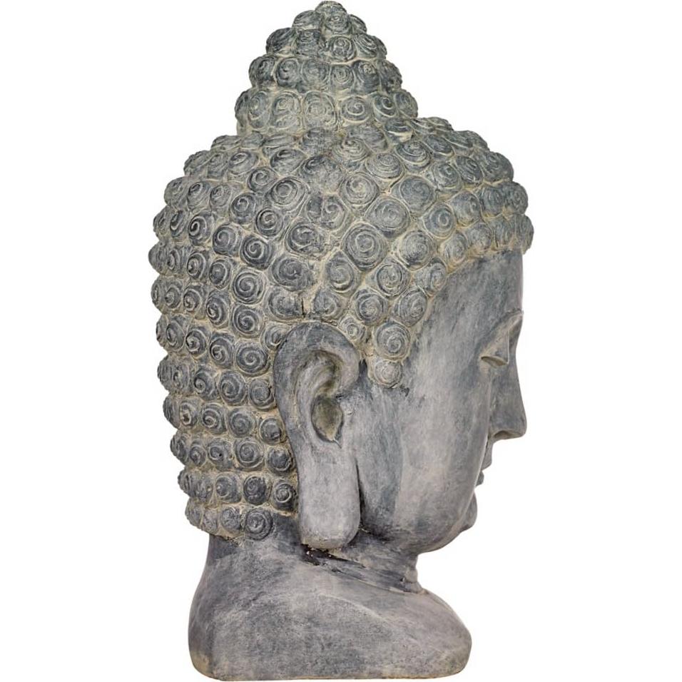 Estatua de Buda Meditante John Timberland 46.99 cm Resina Gris