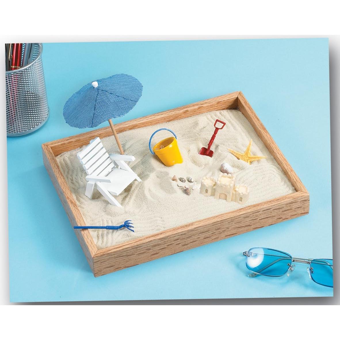 Caja de Arena Zen Ejecutiva - Jardín de Playa 20.32x25.4cm