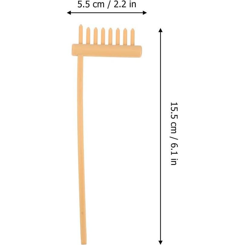 TOPPERFUN 12 Piezas Mini Rastrillos de Jardín Zen para Arena