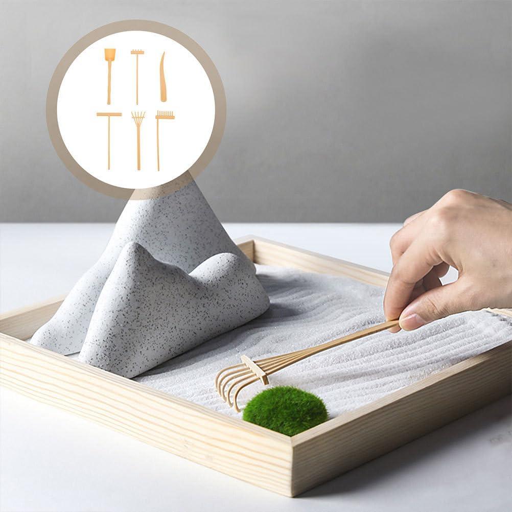 TOPPERFUN 12 Piezas Mini Rastrillos de Jardín Zen para Arena