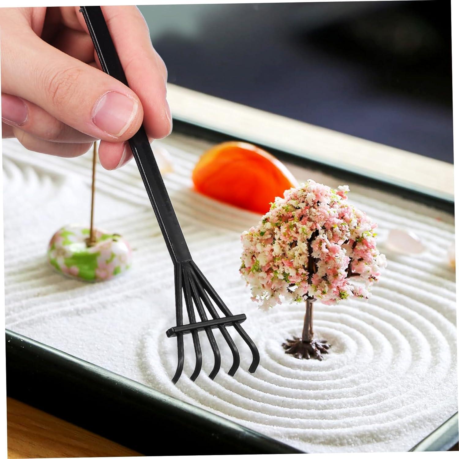 6 Piezas Mini Rasquetas Zen FOYTOKI para Jardín de Arena