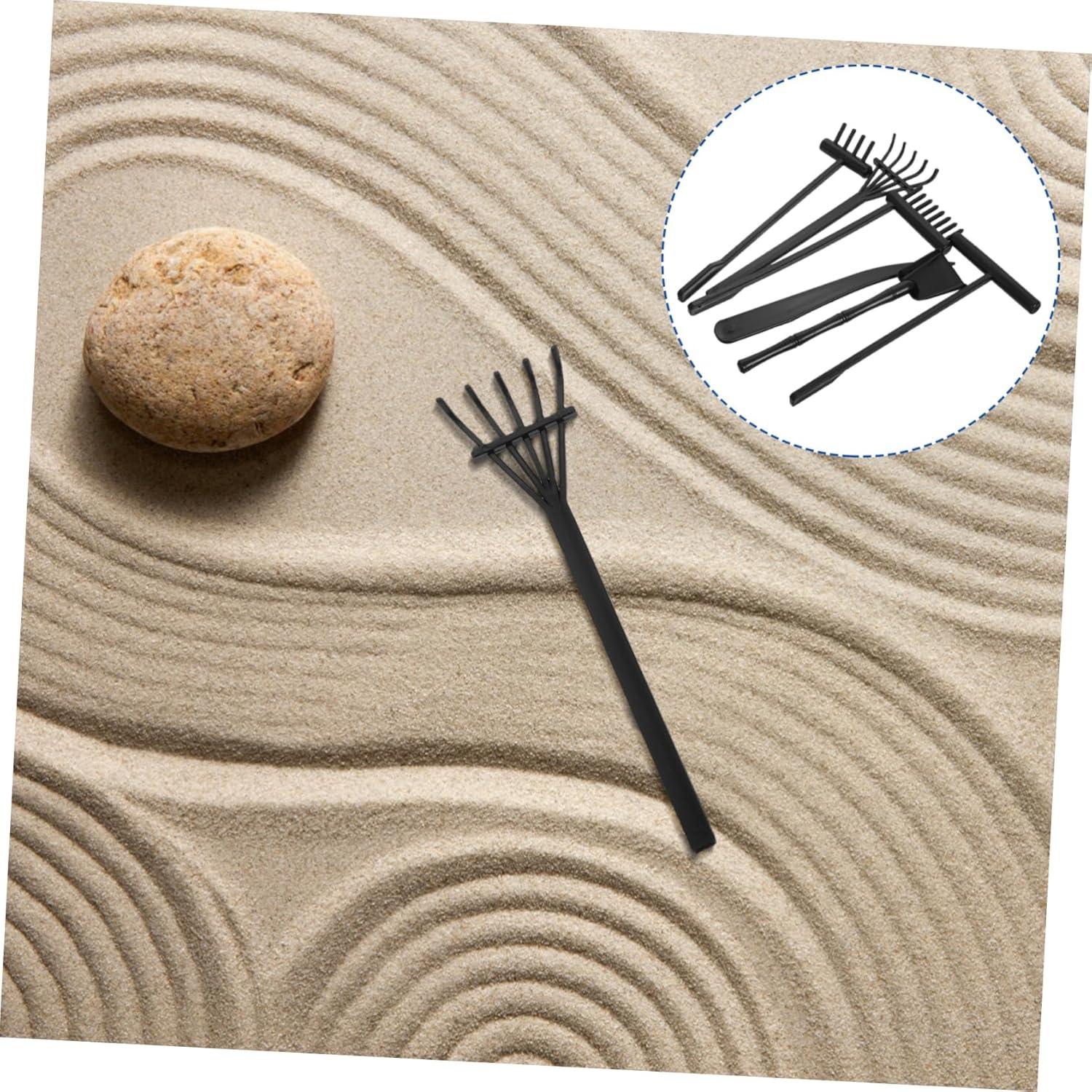 6 Piezas Mini Rasquetas Zen FOYTOKI para Jardín de Arena