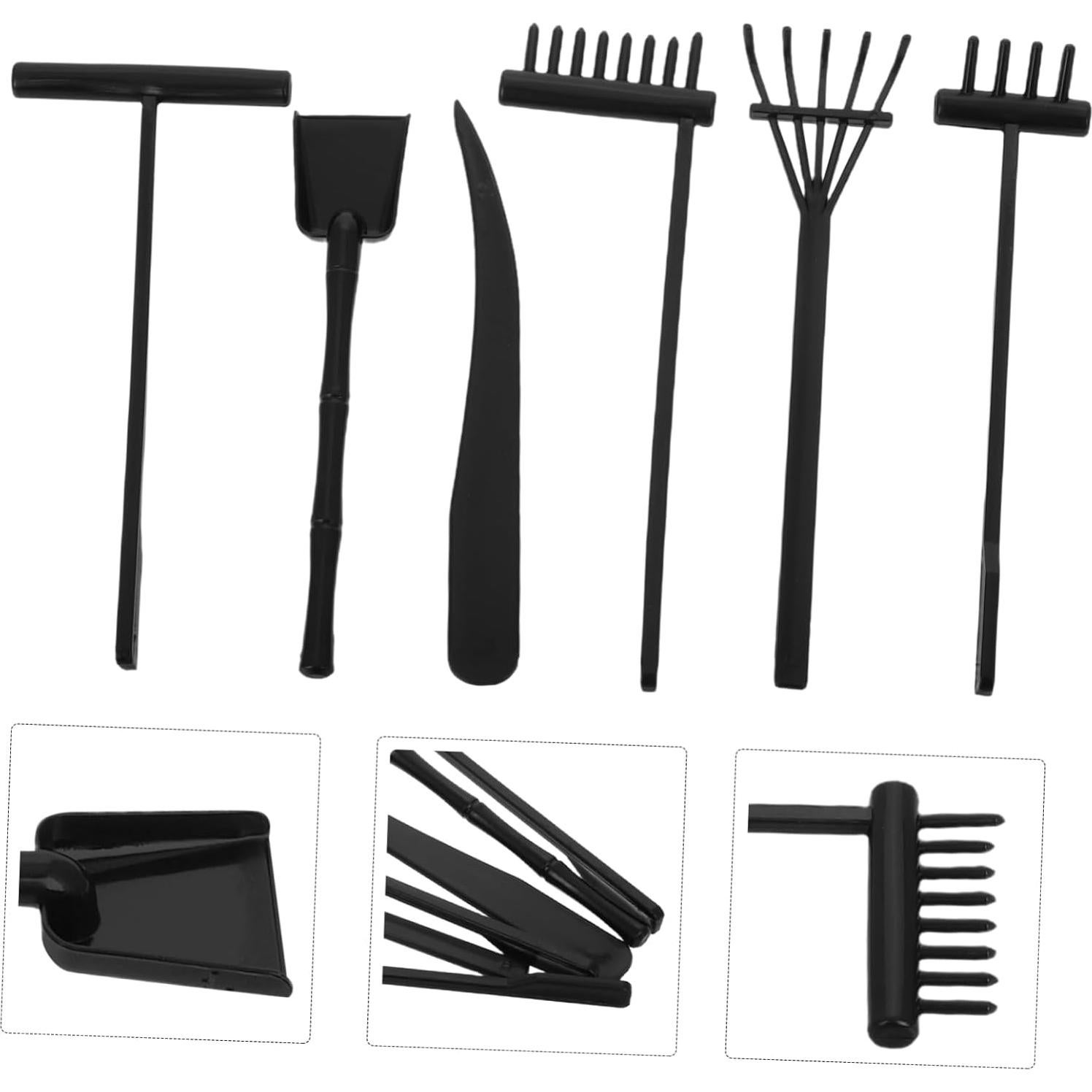 6 Piezas Mini Rasquetas Zen FOYTOKI para Jardín de Arena