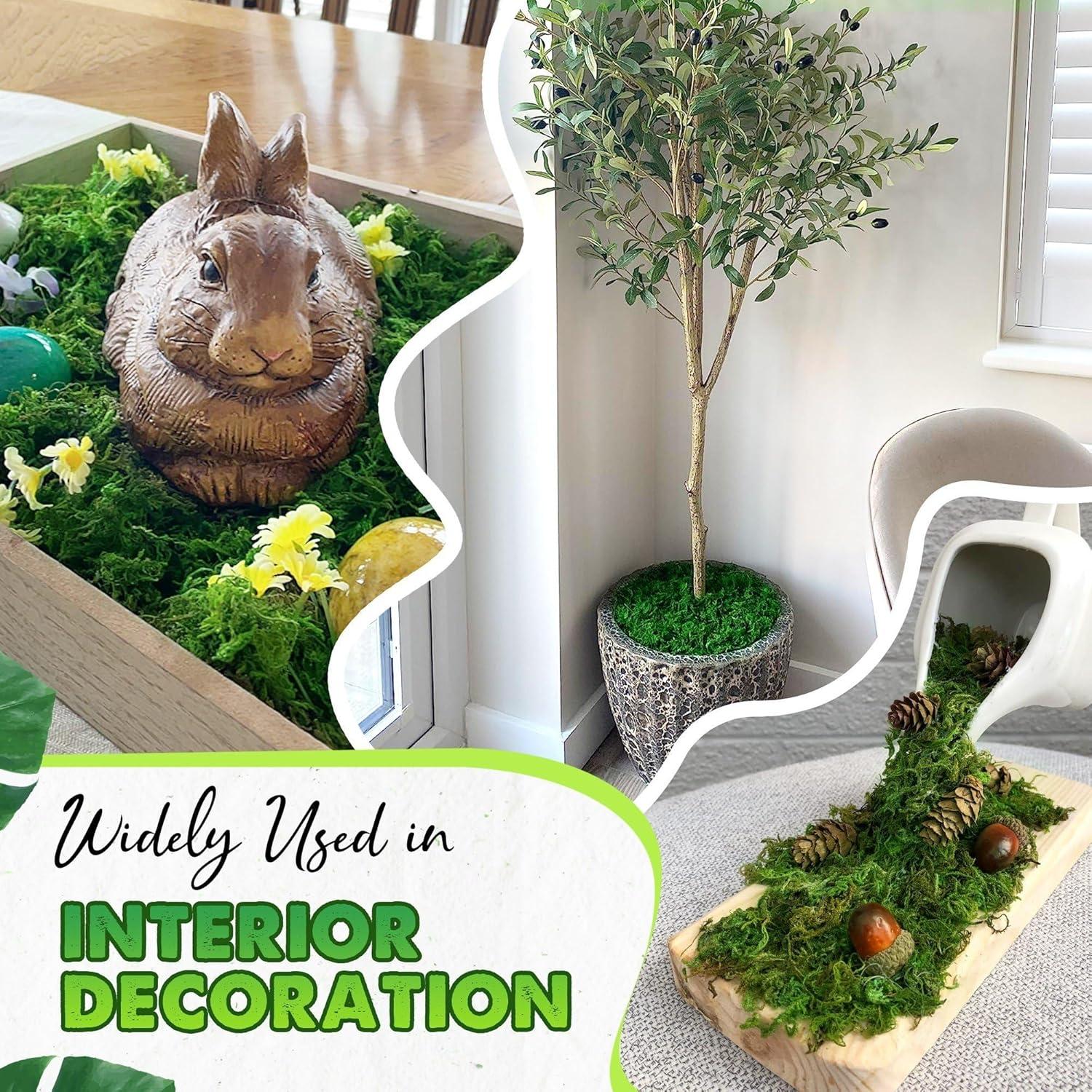 Relleno de Musgo Verde Natural Duspro 56g para Manualidades