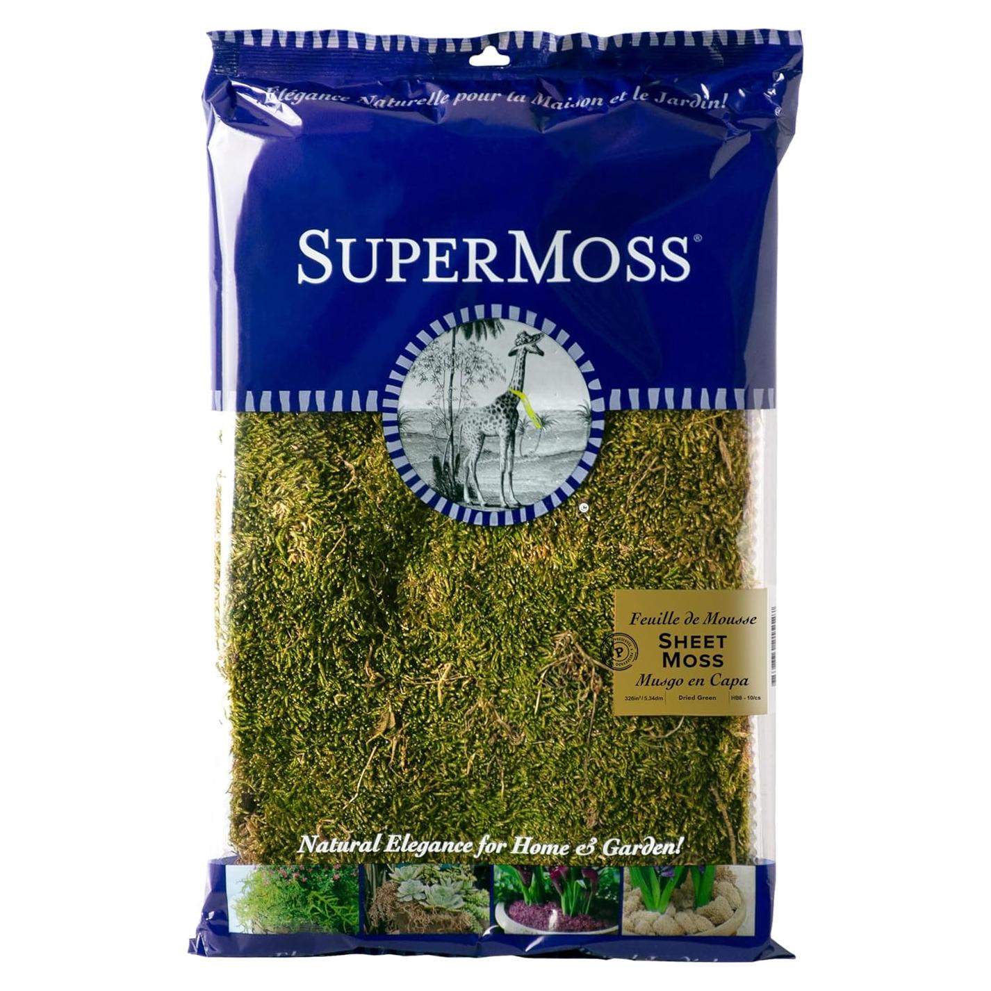 Musgo en Hoja Seco Natural 227g SuperMoss para Decoración