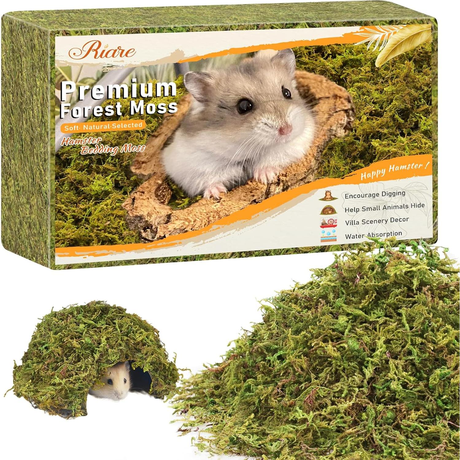 Lecho Natural de Musgo Riare 25QT para Hámster y Reptiles