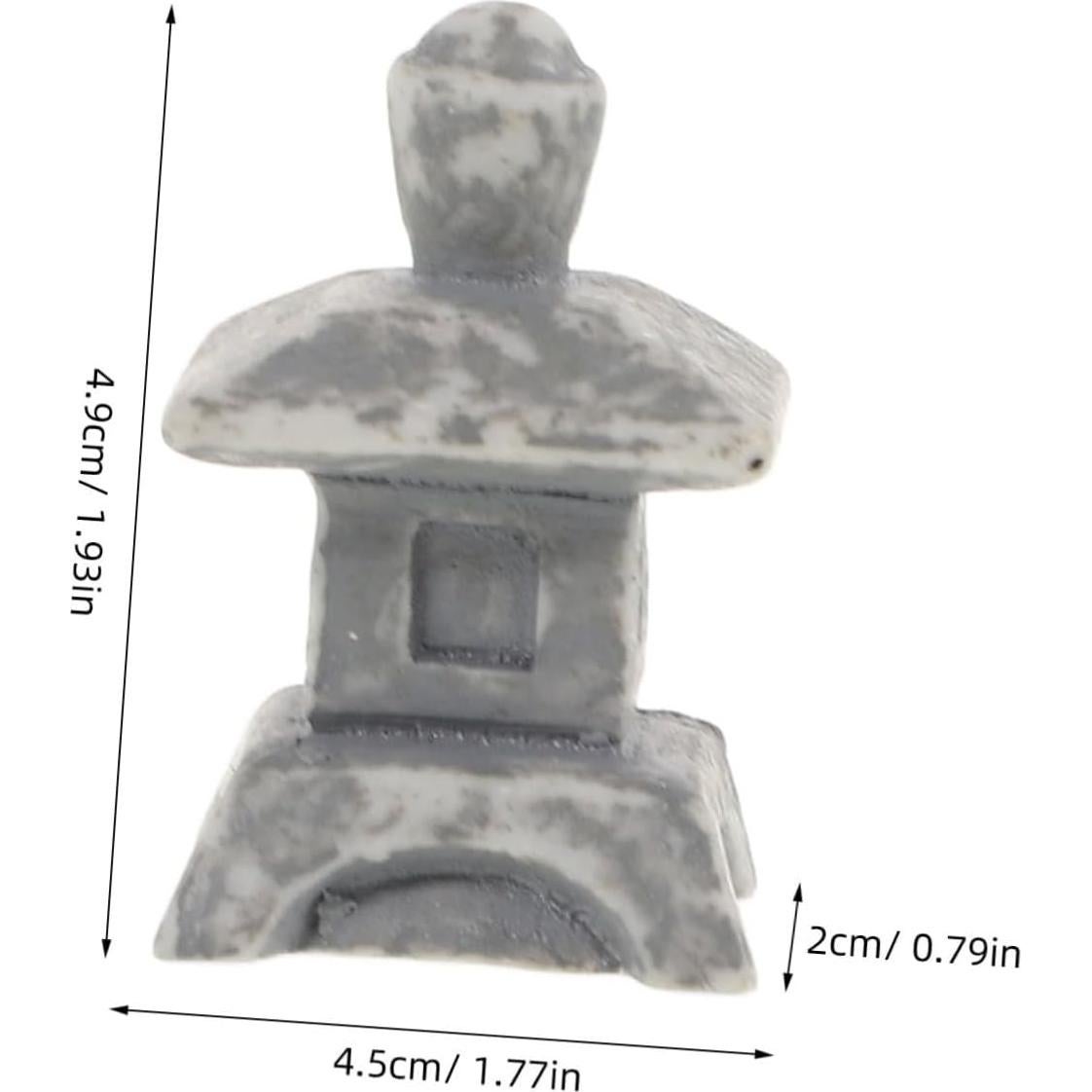 Adorno de Rocalla de Resina Gogogmee para Jardín Zen