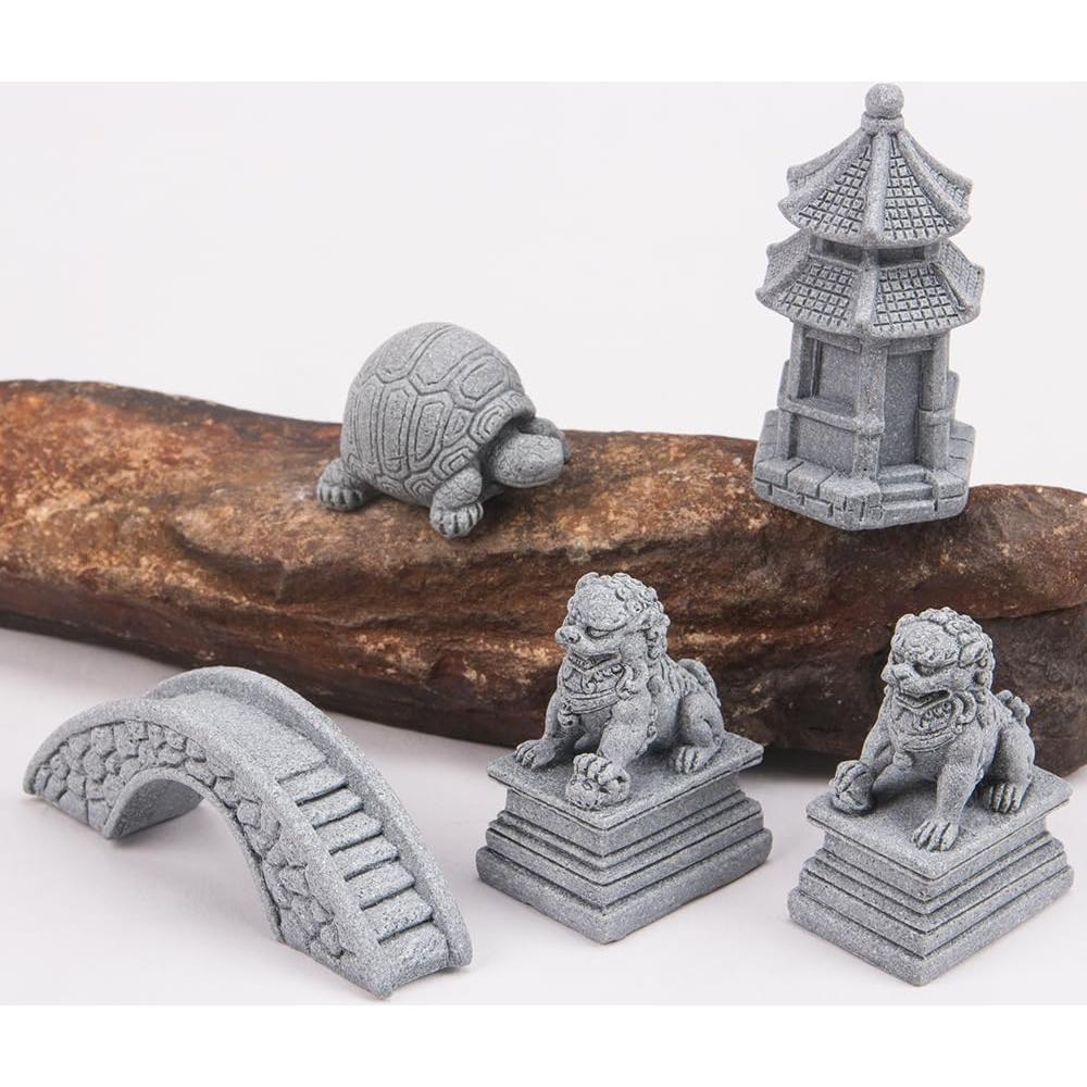 Figuras de Jardín Zen ZORZA - Mini Puente Chino y Accesorios