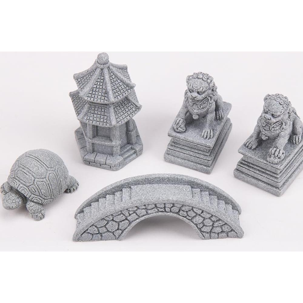 Figuras de Jardín Zen ZORZA - Mini Puente Chino y Accesorios