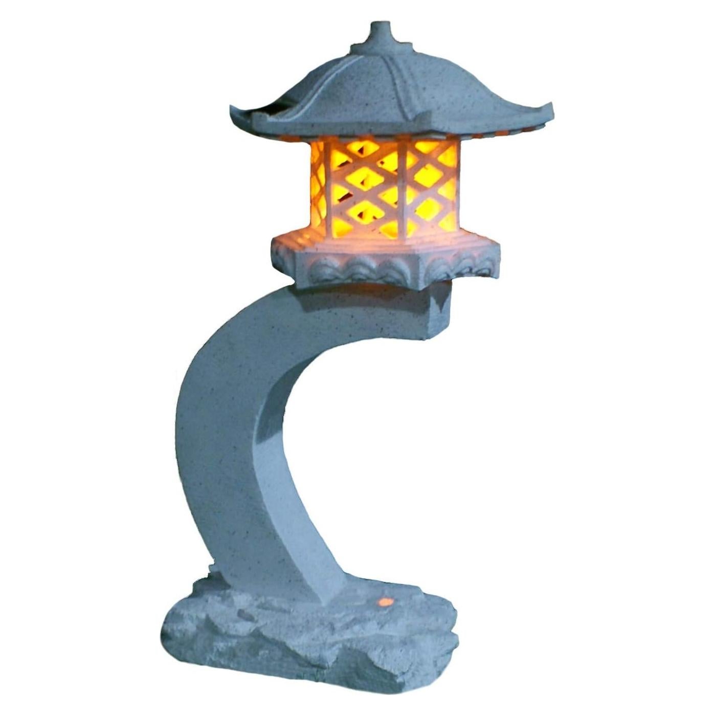 Lámpara Solar de Jardín TIAAN 61 cm Estilo Japonés LED