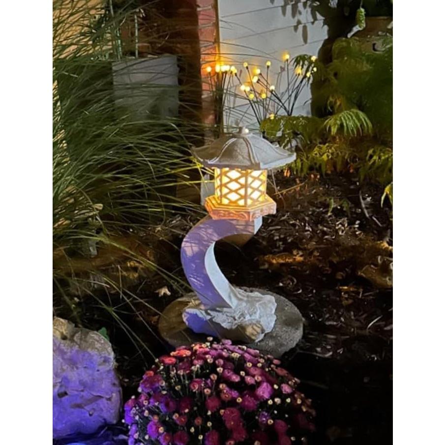 Lámpara Solar de Jardín TIAAN 61 cm Estilo Japonés LED