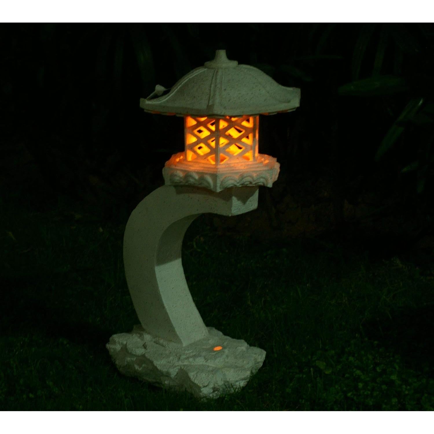 Lámpara Solar de Jardín TIAAN 61 cm Estilo Japonés LED