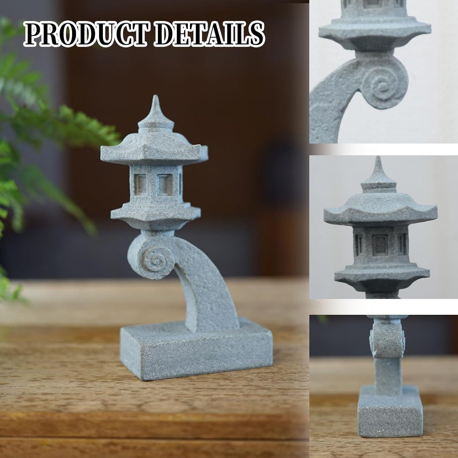 Juego de 6 Estatuas de Pagoda Japonesa Saihisday para Jardín