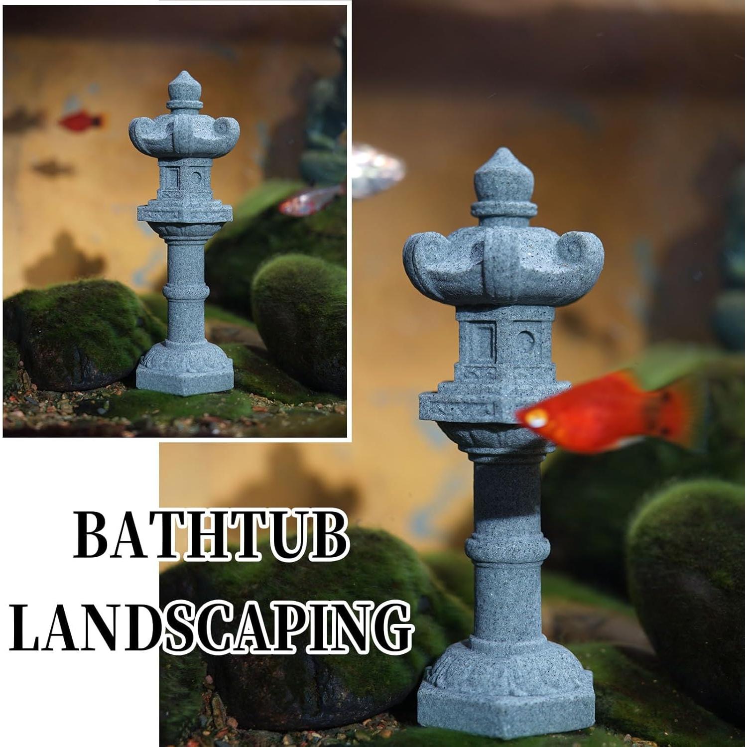 Juego de 6 Estatuas de Pagoda Japonesa Saihisday para Jardín