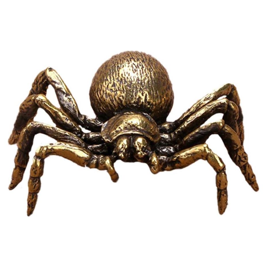 Figura de Araña de Latón NUOBESTY Estilo Japonés 6.1x4.2x3 cm