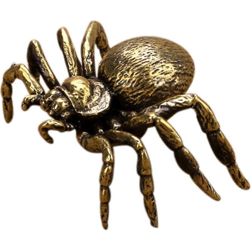 Figura de Araña de Latón NUOBESTY Estilo Japonés 6.1x4.2x3 cm