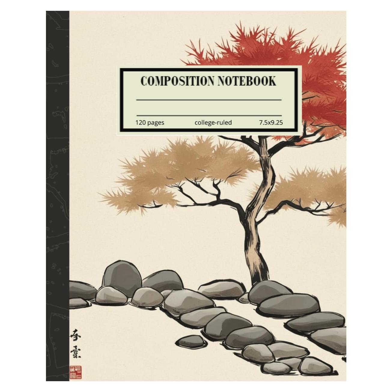 Cuaderno de Jardín Zen Japonés Tapa Blanda 120 Páginas