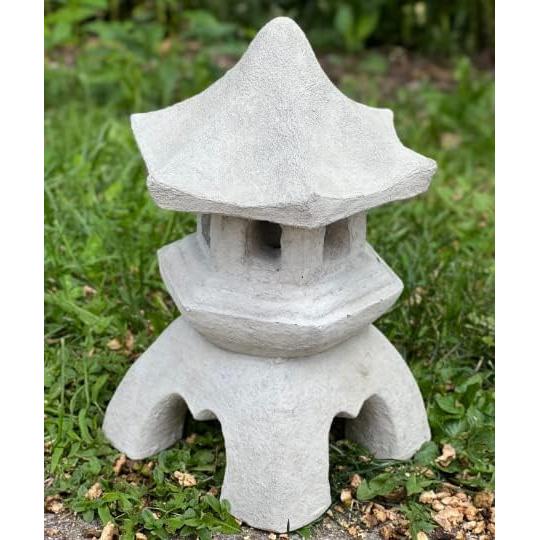 Estatua de Pagoda Japonesa de Hormigón 28 cm Decoración Jardín