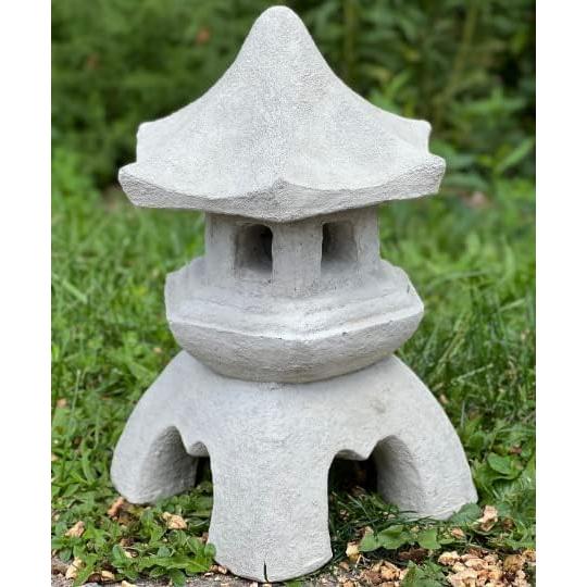 Estatua de Pagoda Japonesa de Hormigón 28 cm Decoración Jardín