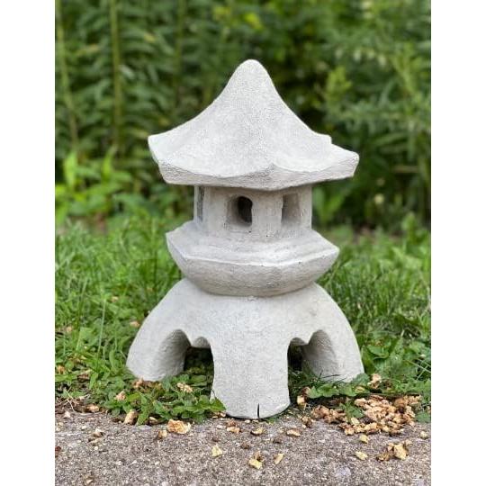 Estatua de Pagoda Japonesa de Hormigón 28 cm Decoración Jardín