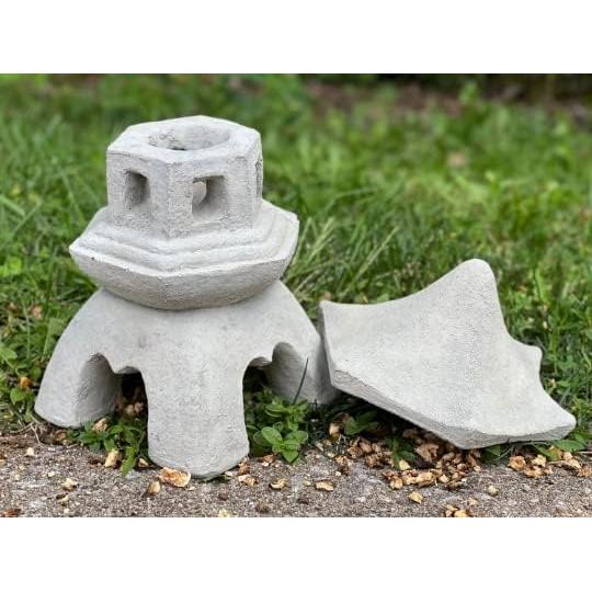 Estatua de Pagoda Japonesa de Hormigón 28 cm Decoración Jardín