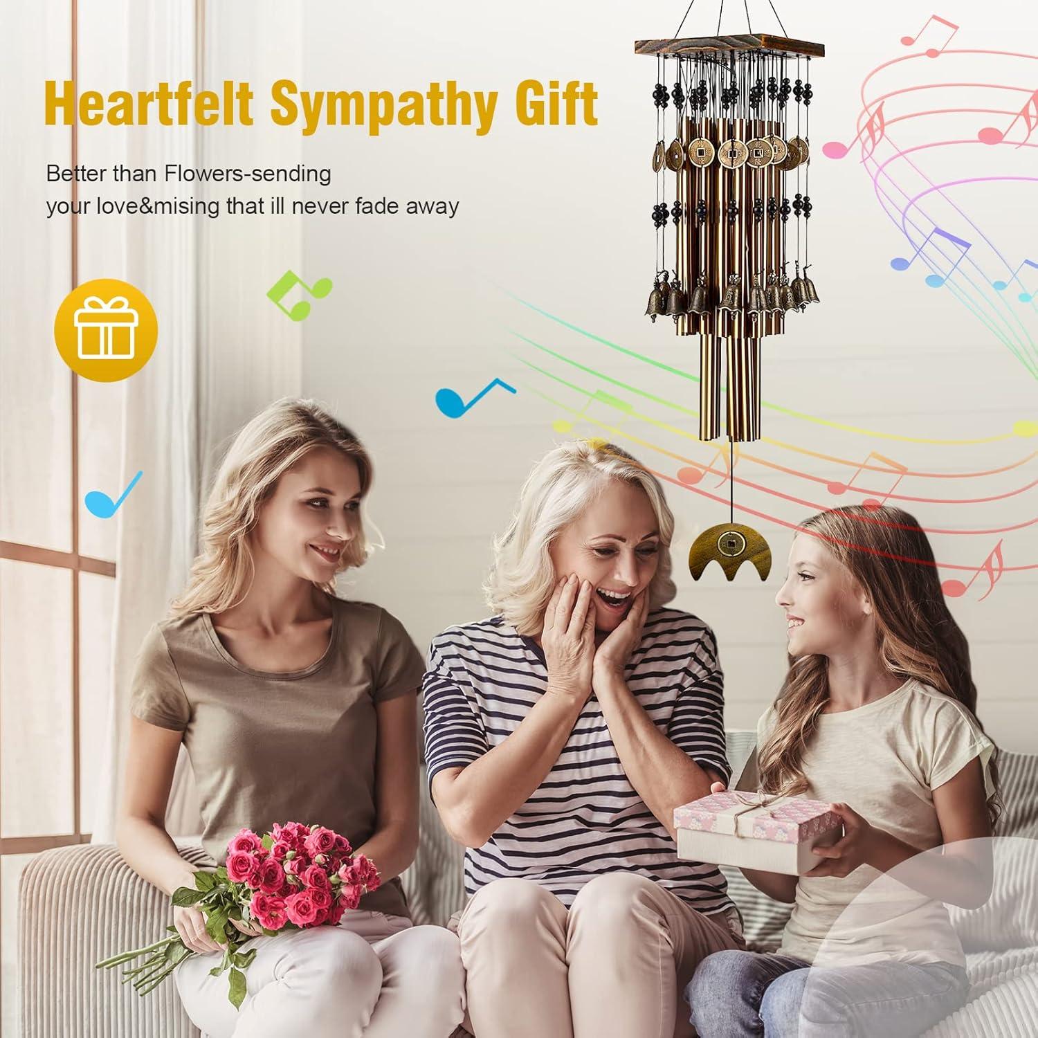 Campanas de Viento YLYYCC 76 cm con 24 Tubos de Cobre