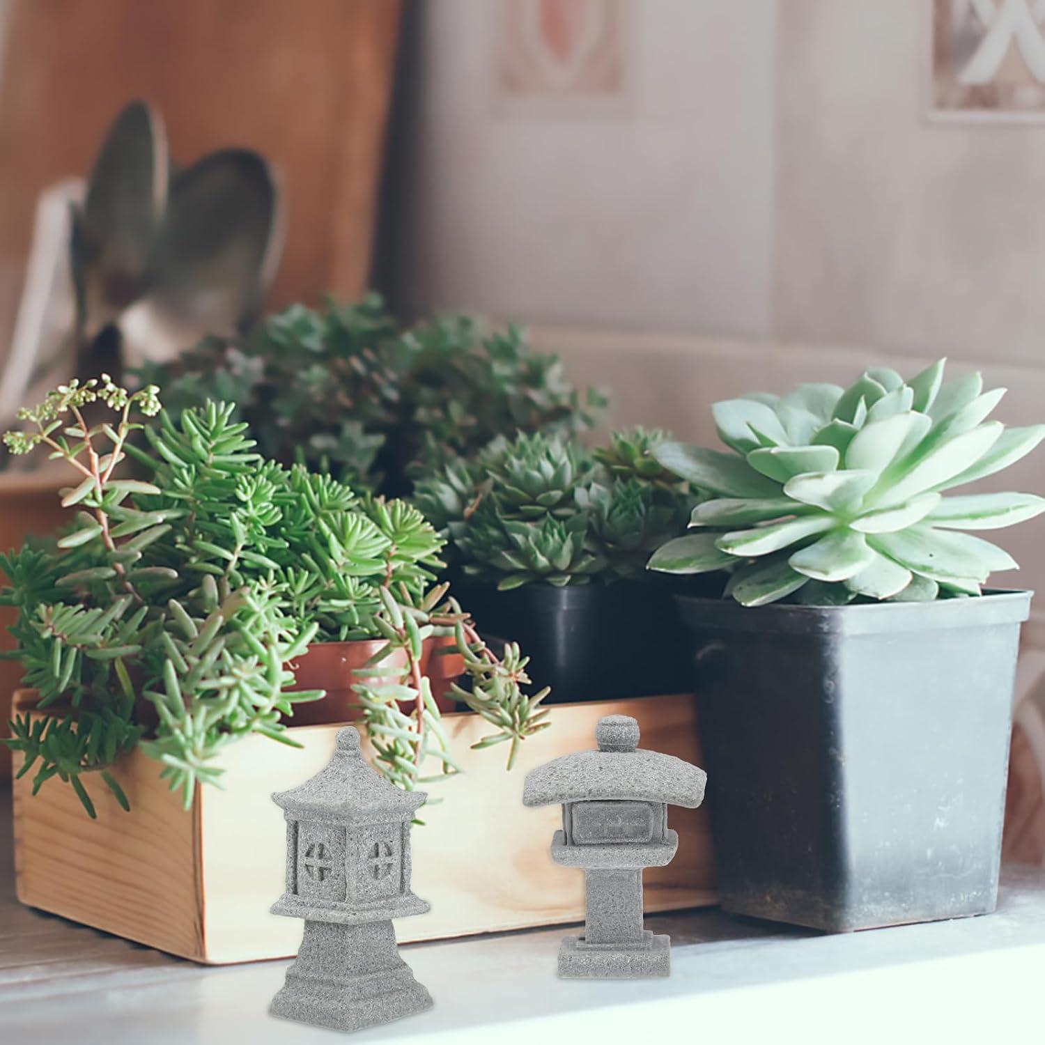 3 Piezas Lámpara de Torre Pagoda Healvian para Jardín