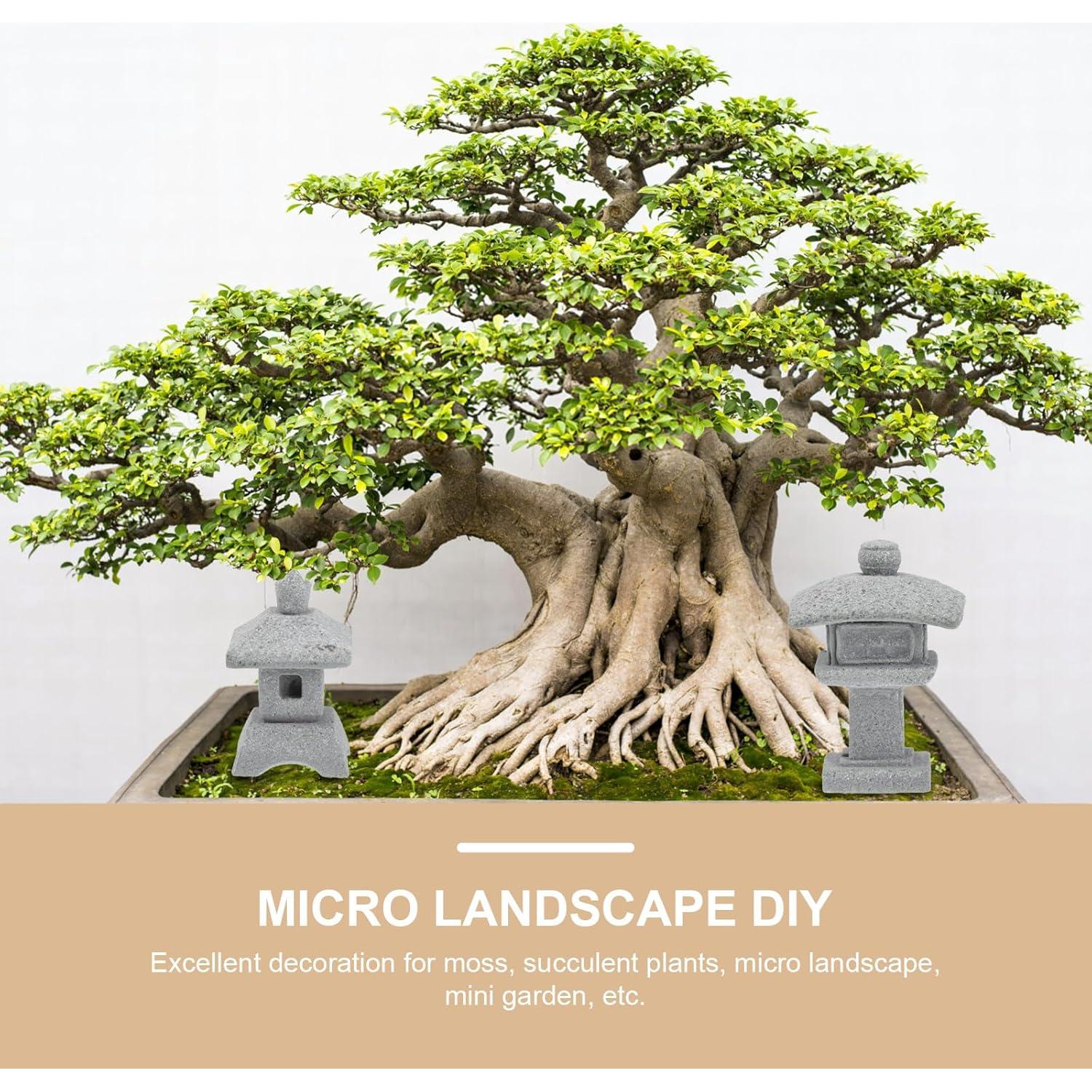 3 Piezas Lámpara de Torre Pagoda Healvian para Jardín