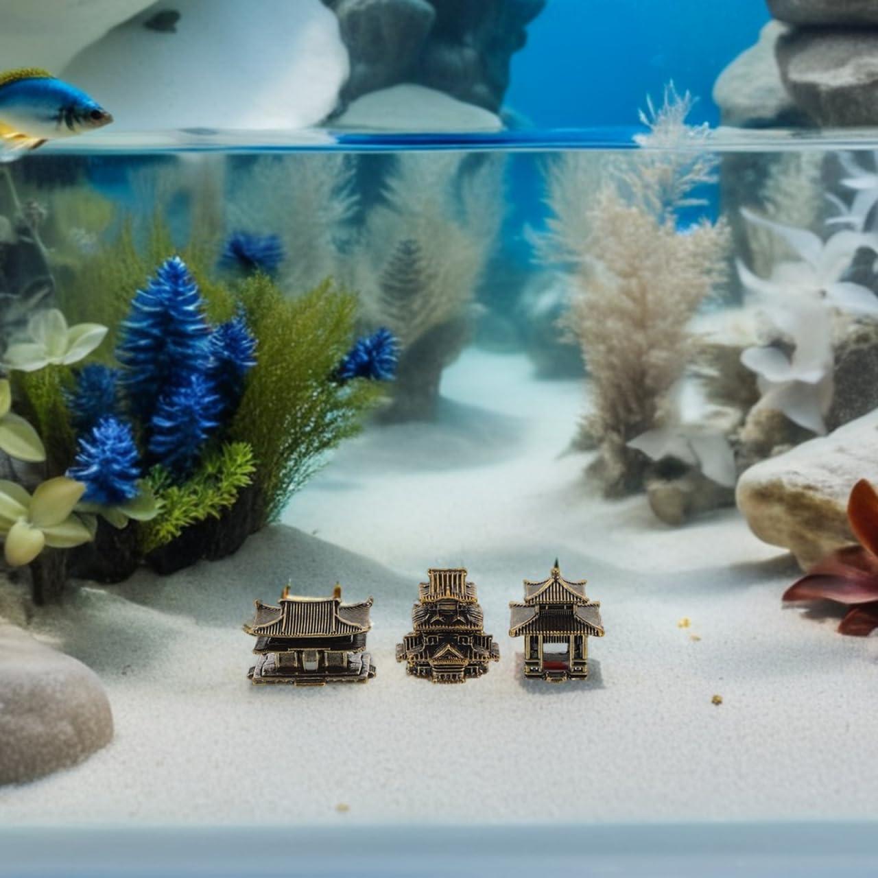 Amosfun 3 Piezas Pagoda Miniatura de Latón para Jardín Zen