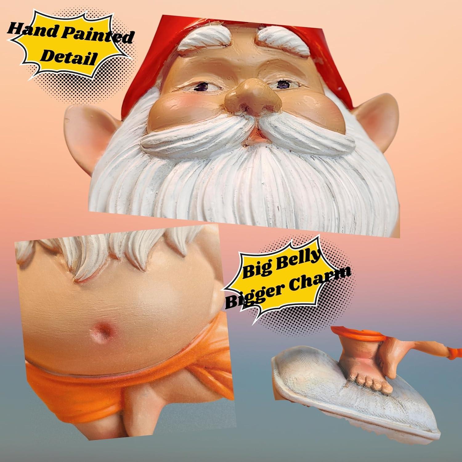 Estatua de Gnomo de Yoga VYXARA - Meditación en Pose de Árbol