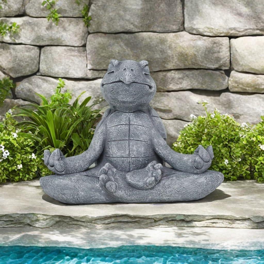 Estatua de Tortuga Meditadora Pujipu 11.1x6.4x8.5cm Resina