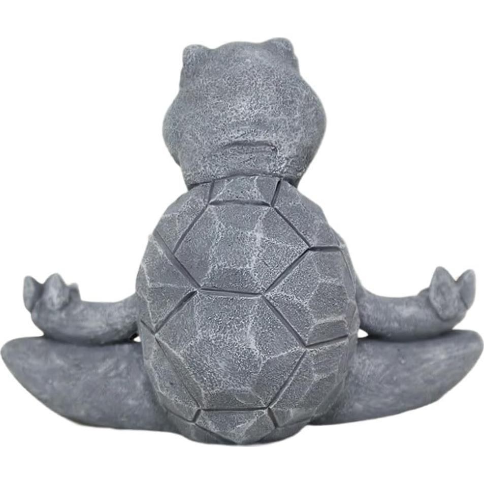 Estatua de Tortuga Meditadora Pujipu 11.1x6.4x8.5cm Resina