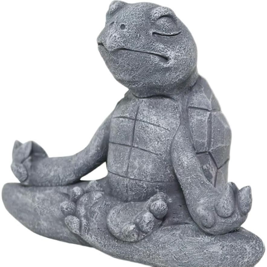 Estatua de Tortuga Meditadora Pujipu 11.1x6.4x8.5cm Resina