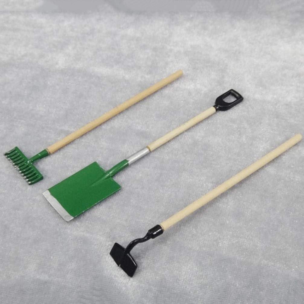 Herramientas de Jardín Miniatura SUPVOX 3PCS 1:12