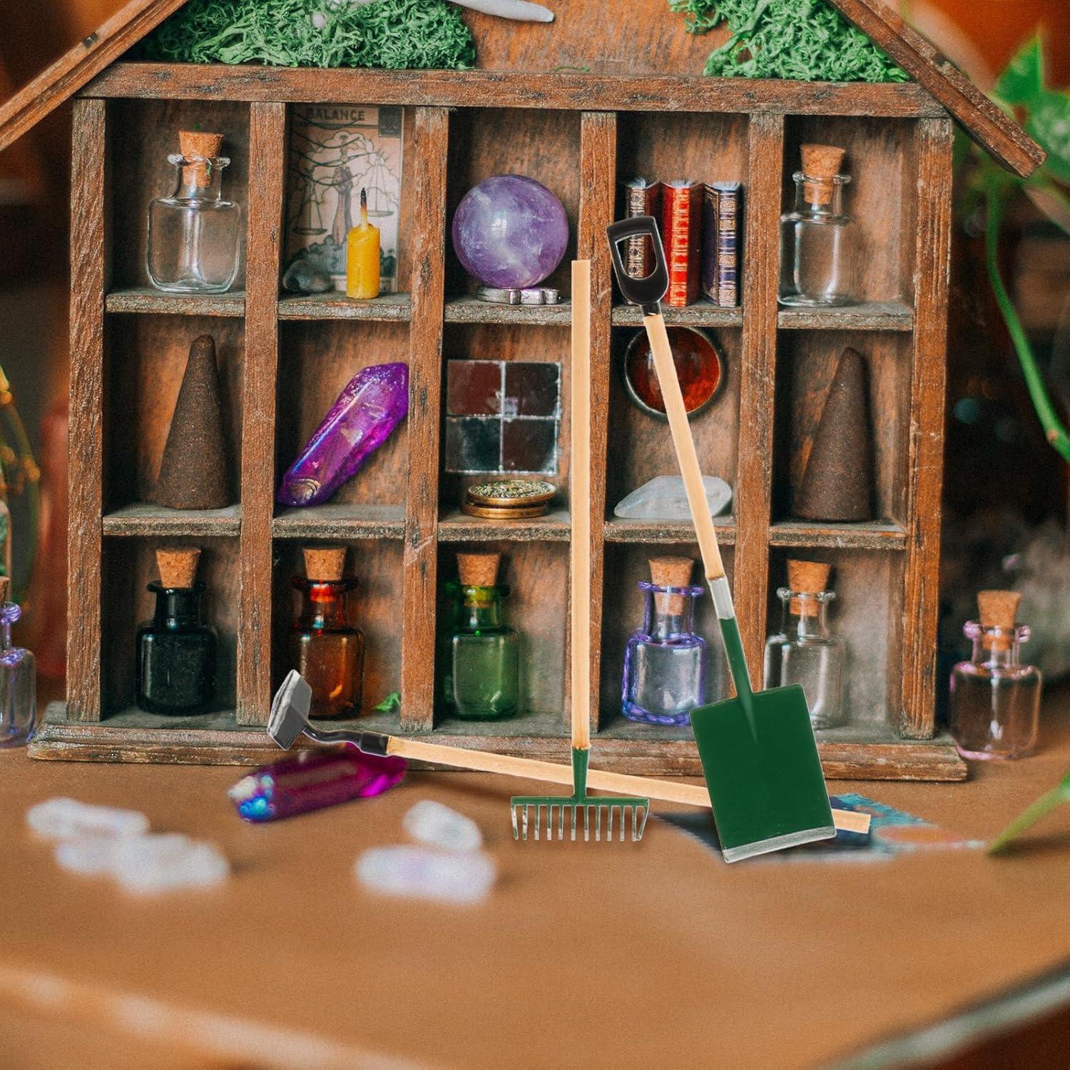 Herramientas de Jardín Miniatura SUPVOX 3PCS 1:12