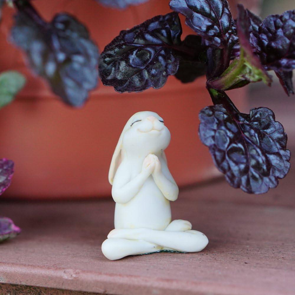 Estatua Conejo de Yoga en Pose de Namaste - Colección Superior