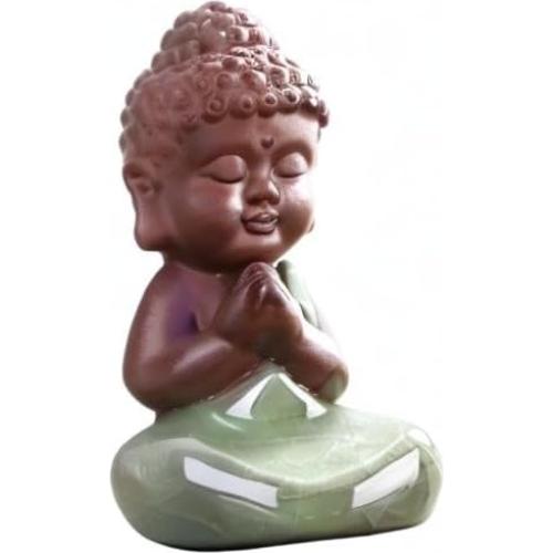 Estatua de Buda de Cerámica Kingzhuo 7x5.6 cm Artesanía