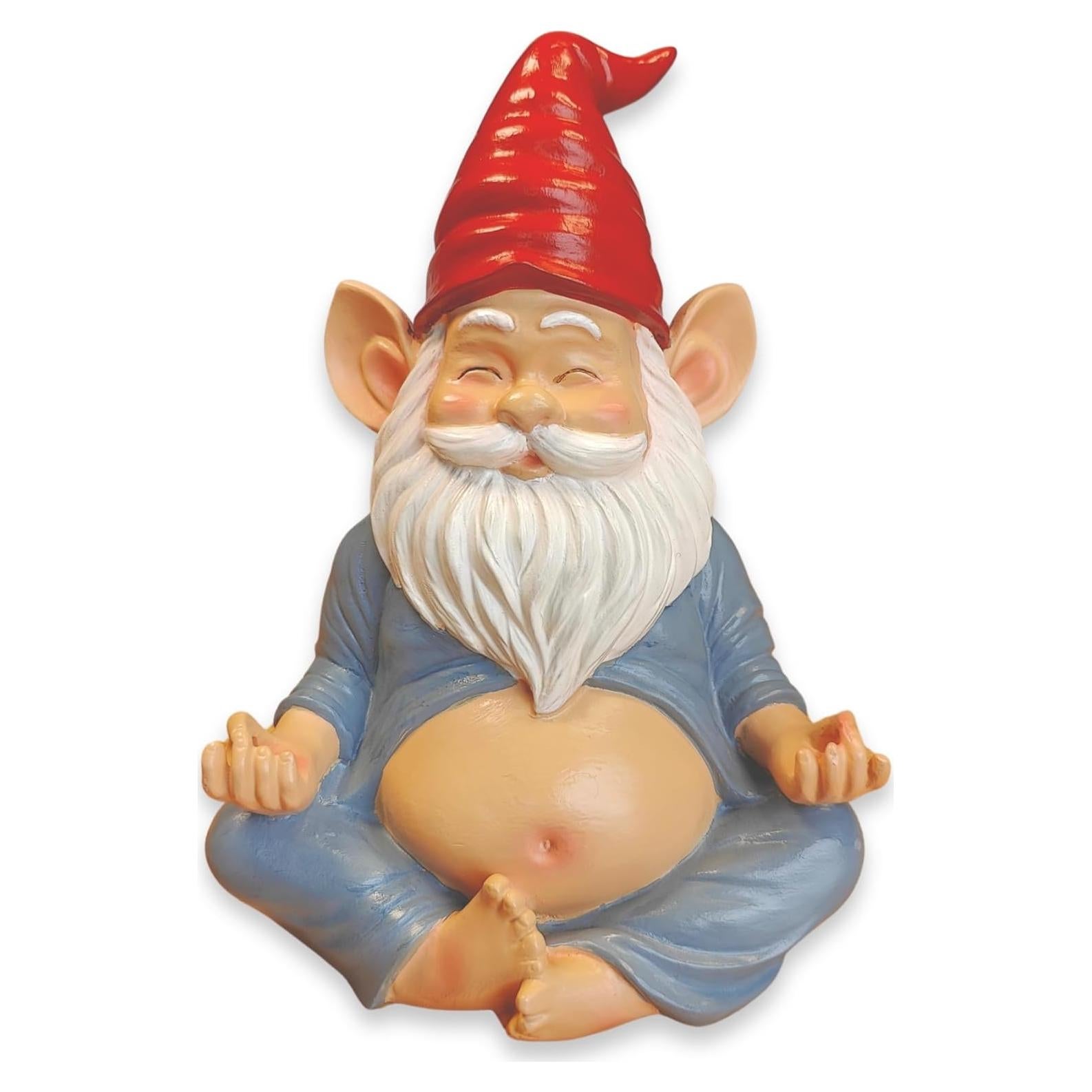 Estatua de Gnomo de Yoga VYXARA - 19cm Meditativo Resistente