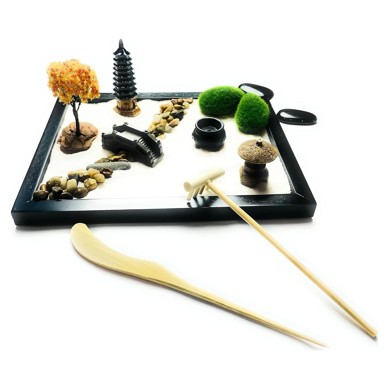 Mini Jardín Zen de Meditación Montsho Publishers 21.6x17.8 cm