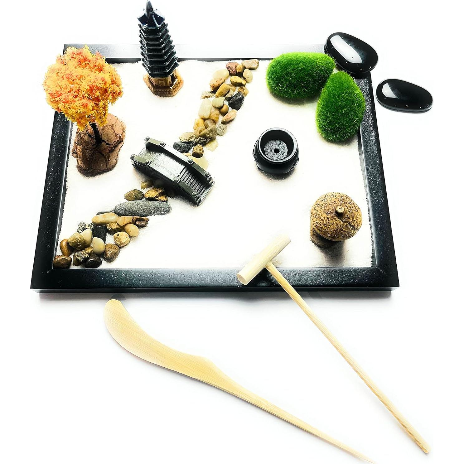 Mini Jardín Zen de Meditación Montsho Publishers 21.6x17.8 cm