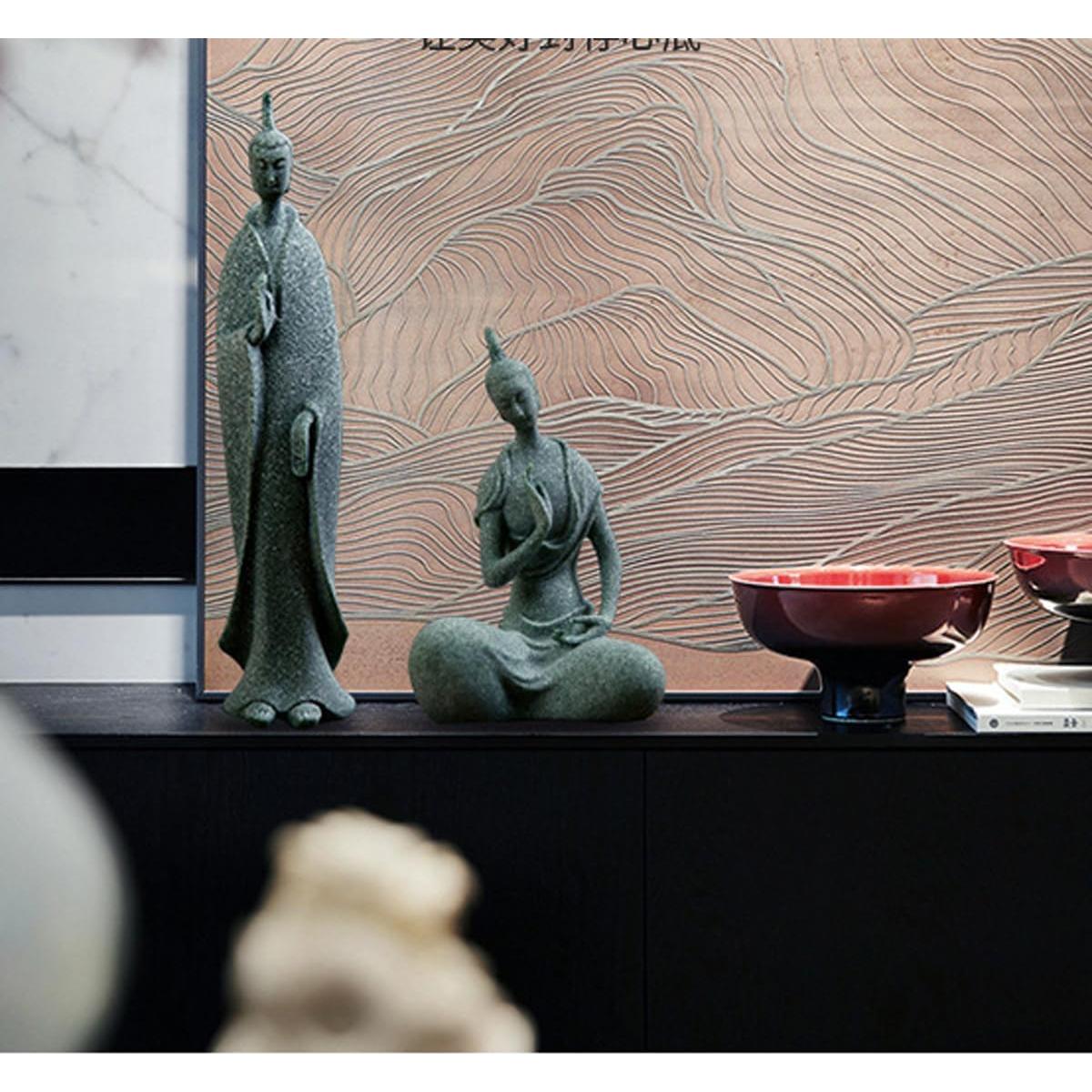 Conjunto de 3 Estatuas de Buda Zen - Decoración Espiritual