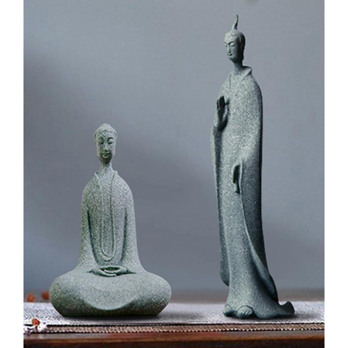 Conjunto de 3 Estatuas de Buda Zen - Decoración Espiritual
