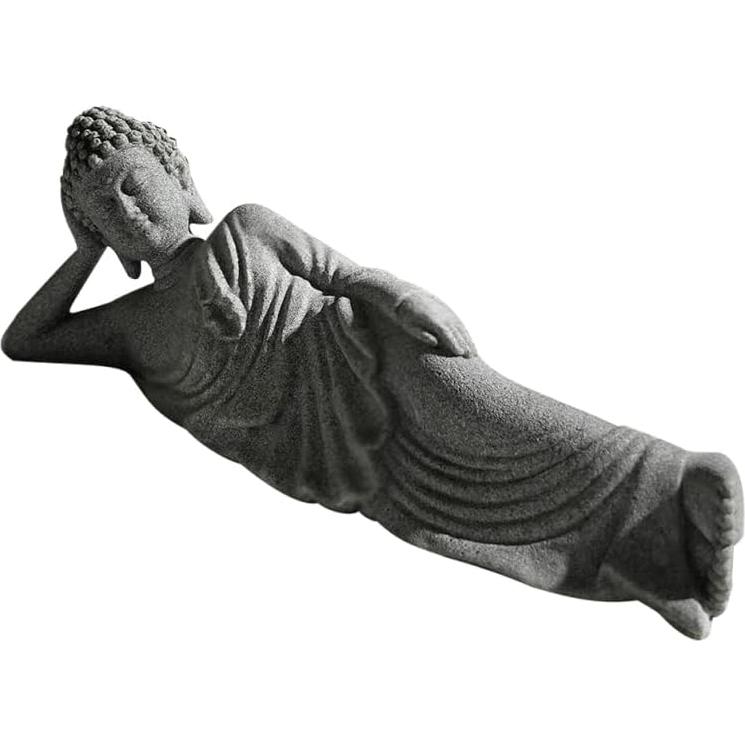 Estatua de Buda Durmiente PRETYZOOM 9x3 cm Decoración Zen
