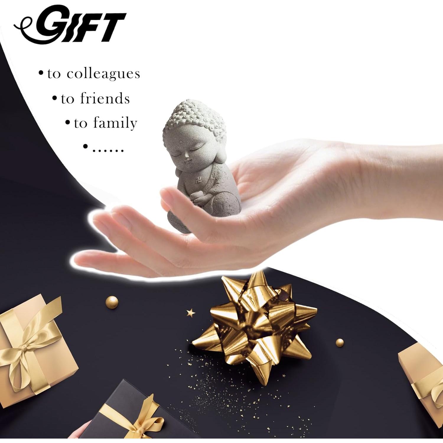 Estatua de Buda Sakyamuni - Piedra Hecha a Mano 6.35 cm