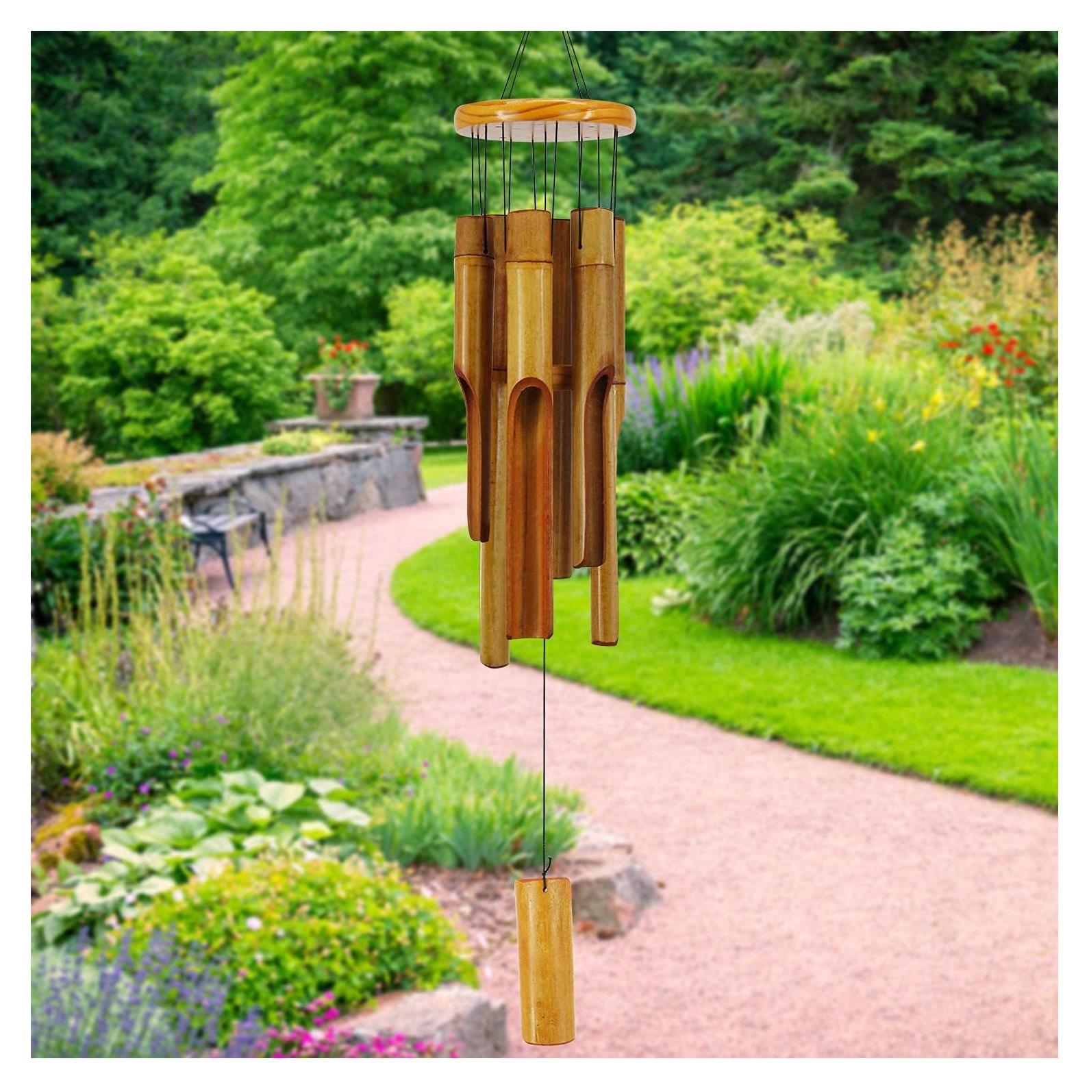 Campana de Viento de Bambú Astarin 76.2 cm para Jardín