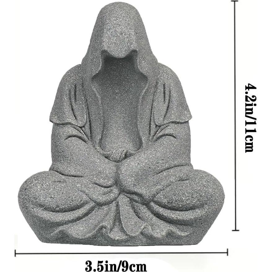 Escultura de Buda de Arenisca Livelyfish para Acuario 10.7cm