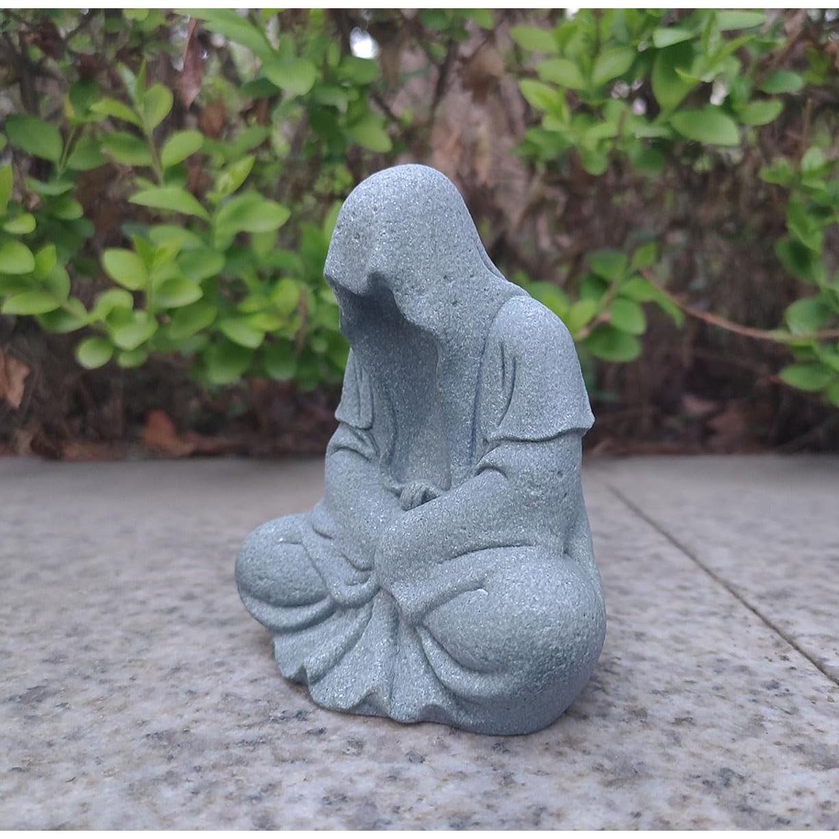 Escultura de Buda de Arenisca Livelyfish para Acuario 10.7cm